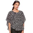 Women's Elle&trade; Print Popover Top, Size: Large, Oxford