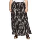 Plus Size French Laundry Printed Maxi Skirt, Women's, Size: 2xl, Silver