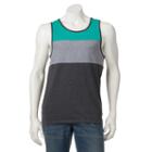 Men's Urban Pipeline&reg; Colorblock Tank, Size: Medium, Turquoise/blue (turq/aqua)