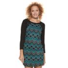Juniors' Trixxi Chevron Lace-up Sweater Dress, Teens, Size: Xs, Oxford