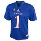 Adidas, Boys 8-20 Kansas Jayhawks Replica Ncaa Football Jersey, Boy's, Size: Xl(18/20), Blue