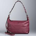 Simply Vera Vera Wang Lorimer O-ring Shoulder Bag, Women's, Dark Pink