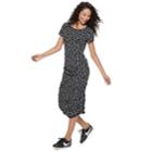 Juniors' So&reg; Ruched Side Midi Dress, Teens, Size: Medium, Oxford