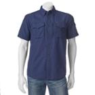 Men's Field & Stream Fishing Guide Button-down Shirt, Size: Large, Blue (navy)