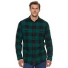 Big & Tall Sonoma Goods For Life&trade; Supersoft Stretch Flannel Shirt, Men's, Size: Xxl Tall, Dark Green