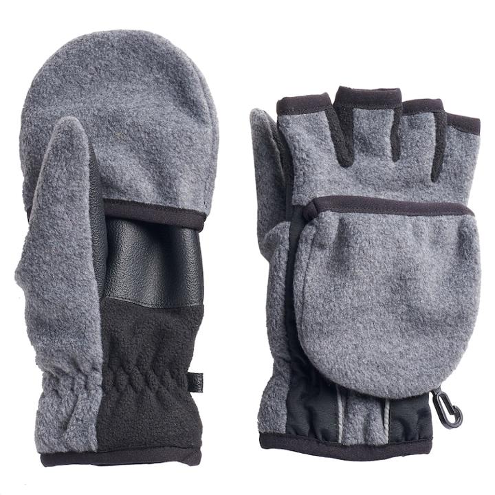 Boys 4-20 Tek Gear&reg; Convertible Gloves, Size: 4-7, Med Grey