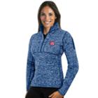 Women's Antigua Chicago Cubs Fortune Midweight Pullover Sweater, Size: Medium, Blue