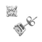 Forever Brilliant 14k White Gold Cushion-cut 1 3/5-ct. T.w. Lab-created Moissanite Stud Earrings, Women's