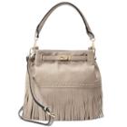 Mellow World Lorraine Fringe Bucket Bag, Women's, Pink