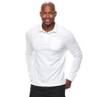 Men's Croft & Barrow&reg; Classic-fit Stretch Interlock Polo, Size: Xl, White
