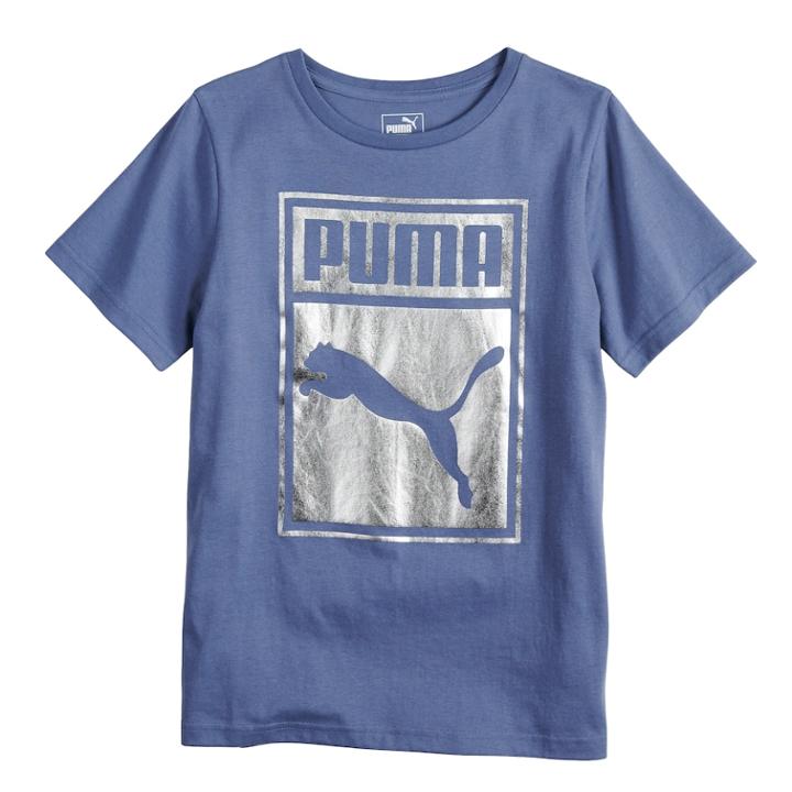 Boys 8-20 Puma Box Tee, Size: Xl, Blue