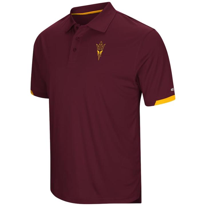 Men's Colosseum Arizona State Sun Devils Loft Polo, Size: Xl, Dark Red