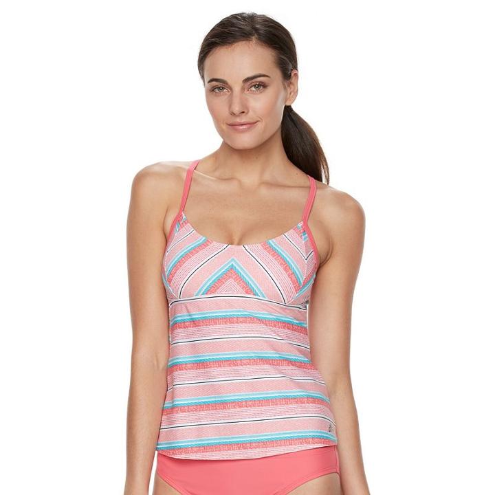 Women's Adidas Strike A Pose Tankini Top, Size: Xl, Pink Other