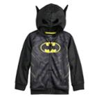 Boys 4-12 Jumping Beans&reg; Dc Comics Batman 3d Mask Zip Hoodie, Size: 10, Black