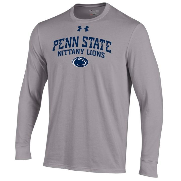 Men's Under Armour Penn State Nittany Lions Long-sleeve Tee, Size: Large, Gray