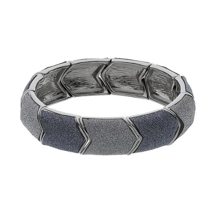 Apt. 9&reg; Chevron Stretch Bracelet, Women's, Med Blue