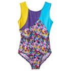 Girls 4-14 Jacques Moret Handspring Stars Leotard, Girl's, Size: Xs, Brown Over