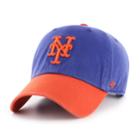 Men's '47 Brand New York Mets Two-toned Clean Up Hat, Multicolor