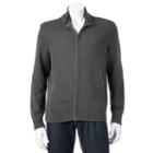 Big & Tall Dockers Classic-fit Full-zip Sweater, Men's, Size: Xl Tall, Med Grey