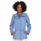 Women's D.e.t.a.i.l.s Radiance Hooded Lightweight Jacket, Size: Xl, Med Blue
