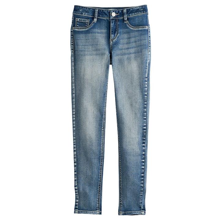 Girls 7-16 Mudd&reg; High-rise Stretchy Jeggings, Size: 12, Light Blue