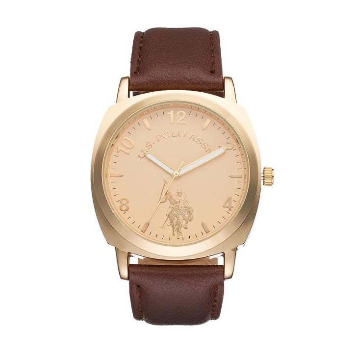U.s. Polo Assn. Men's Watch - Usc90053kl, Size: Medium, Brown