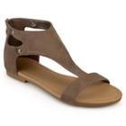 Journee Collection Bevin Women's Sandals, Girl's, Size: 12, Lt Beige