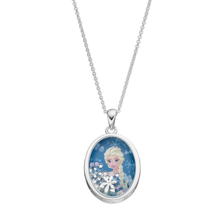 Disney's Frozen Elsa Kids' Cubic Zirconia Shaker Pendant, Girl's, Multicolor