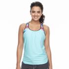 Women's Zeroxposur 2-in-1 Racerback Tankini Top, Size: 6, Green