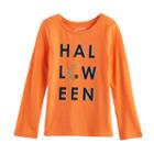 Girls 4-10 Jumping Beans&reg; Halloween Tee, Size: 6, Med Orange