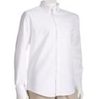 Men's Lee School Uniform Slim-fit Oxford Button-down Shirt, Size: Large, White