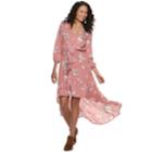 Juniors' American Rag Floral High-low Crinkle Dress, Teens, Size: Xl, Grey