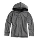 Boys 4-12 Sonoma Goods For Life&trade; Hooded Henley Top, Size: 8, Dark Grey