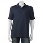 Men's Croft & Barrow&reg; Pique Performance Polo, Size: Medium, Dark Blue