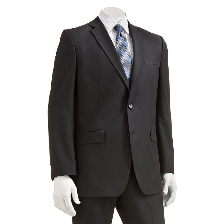 Men's Apt. 9&reg; Extra-slim Fit Striped Suit Jacket, Size: 48 - Regular, Black