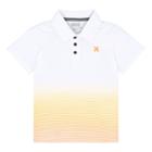 Boys 4-7 Hurley Dri-fit Ombre Striped Polo, Size: 4, White