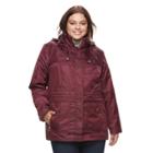 Plus Size D.e.t.a.i.l.s 2-in-1 Jacket, Women's, Size: 3xl, Dark Red