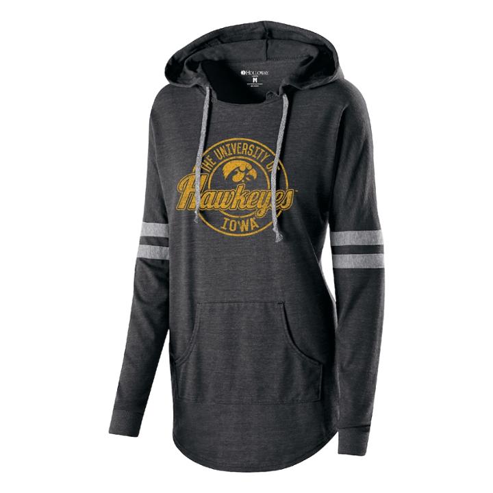 Women's Iowa Hawkeyes Low Key Pullover Hoodie, Size: Small, Grey Other