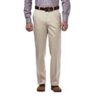Men's Haggar Premium No Iron Khaki Stretch Straight-fit Flat-front Pants, Size: 40x30, White Oth