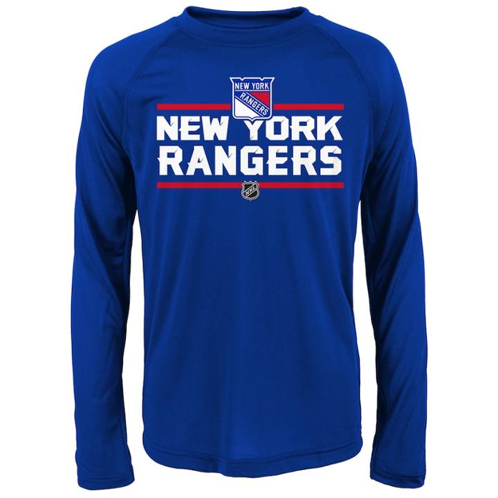 Boys 8-20 New York Rangers Epitome Tee, Size: M 10-12, Ran Navy