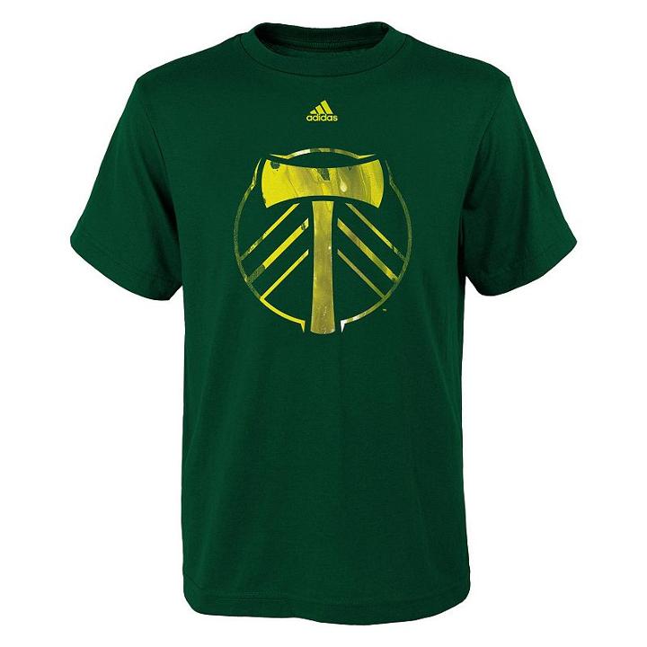 Boys 8-20 Adidas Portland Timbers War Paint Tee, Boy's, Size: M(10-12), Ovrfl Oth