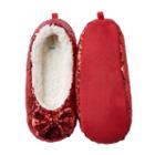 Girls 4-16 Capelli Sequin Ballet Slippers, Size: 1/2, Red