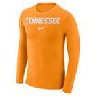 Men's Nike Tennessee Volunteers Marled Long-sleeve Dri-fit Tee, Size: Xxl, Orange