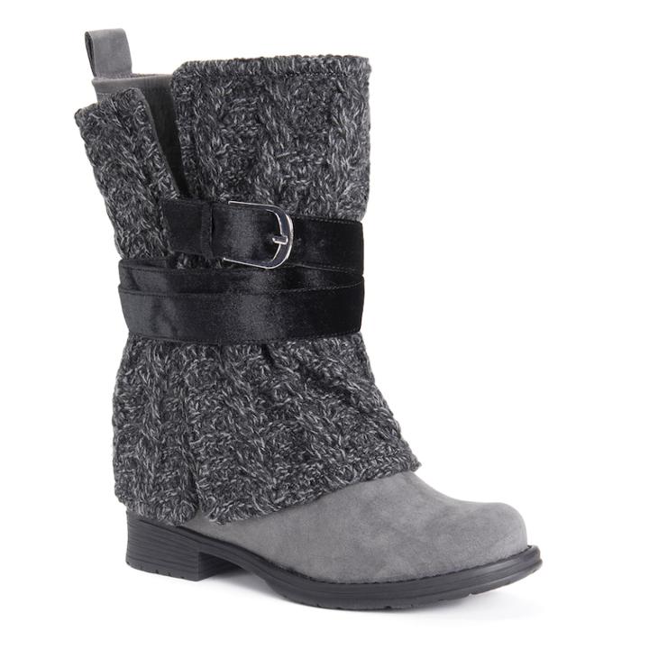Muk Luks Nikita Women's Water Resistant Winter Boots, Size: 7, Grey
