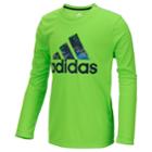 Boys 8-20 Adidas Fill Logo Tee, Size: Large, Brt Green