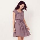 Women's Lc Lauren Conrad Pleated Shift Dress, Size: Small, Purple