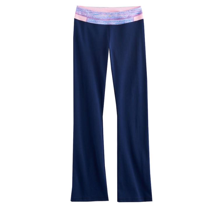 Girls 7-16 & Plus Size So&reg; Colorblock Skinny Bootcut Pants, Size: 16 1/2, Lt Purple