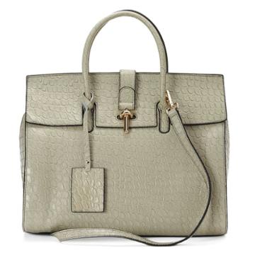 Donna Bella Glanna Embossed Convertible Large Satchel, Women's, Grey