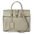 Donna Bella Glanna Embossed Convertible Large Satchel, Women's, Grey