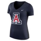 Women's Nike Arizona Wildcats Dri-fit Touch Tee, Size: Xxl, Blue (navy)